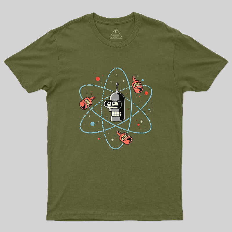 Retro Atomic Bender Beer Geek T-Shirt