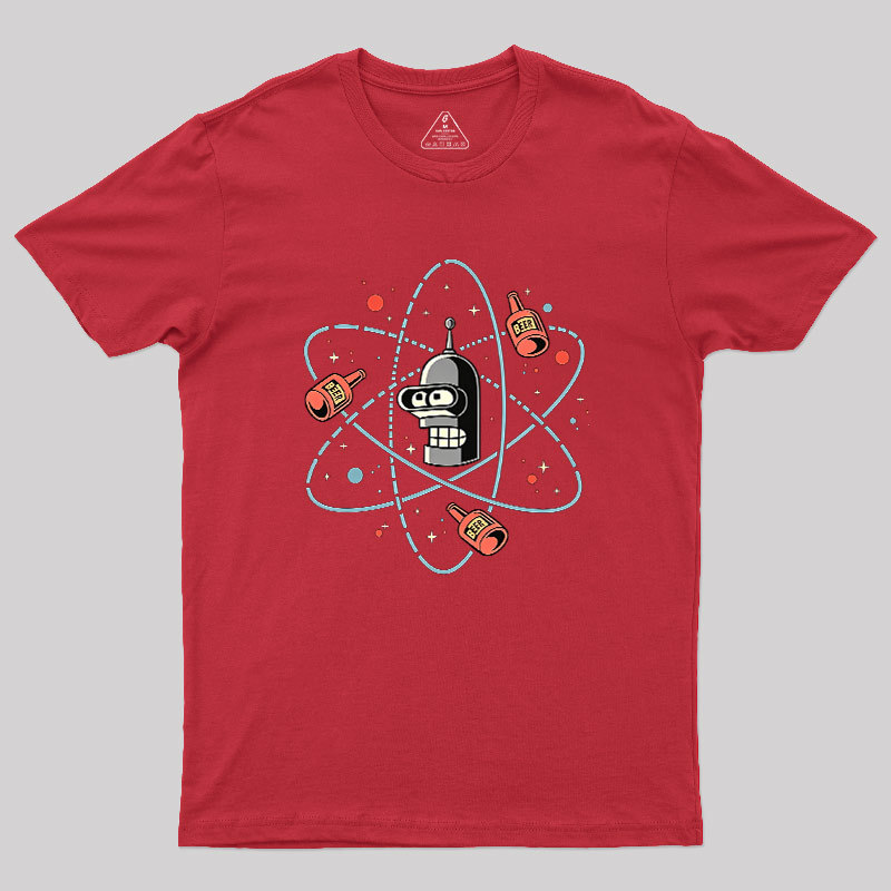 Retro Atomic Bender Beer Geek T-Shirt