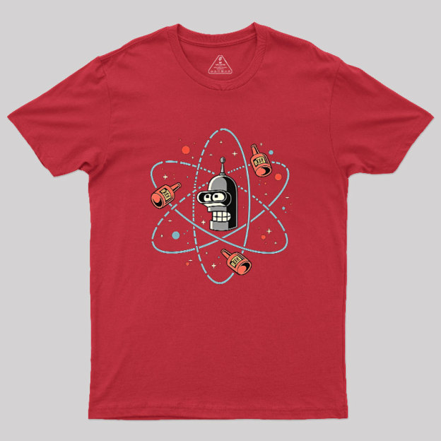 Retro Atomic Bender Beer Geek T-Shirt