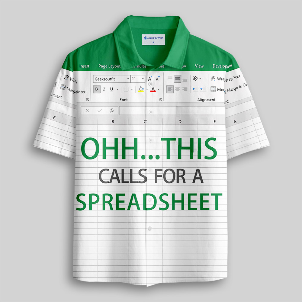 Ohh...This Calls for a Spreadsheet Button Up Pocket Shirt