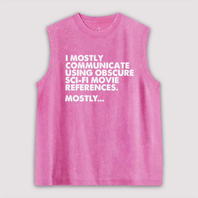 Sci-fi Movie Reference Unisex Washed Tank
