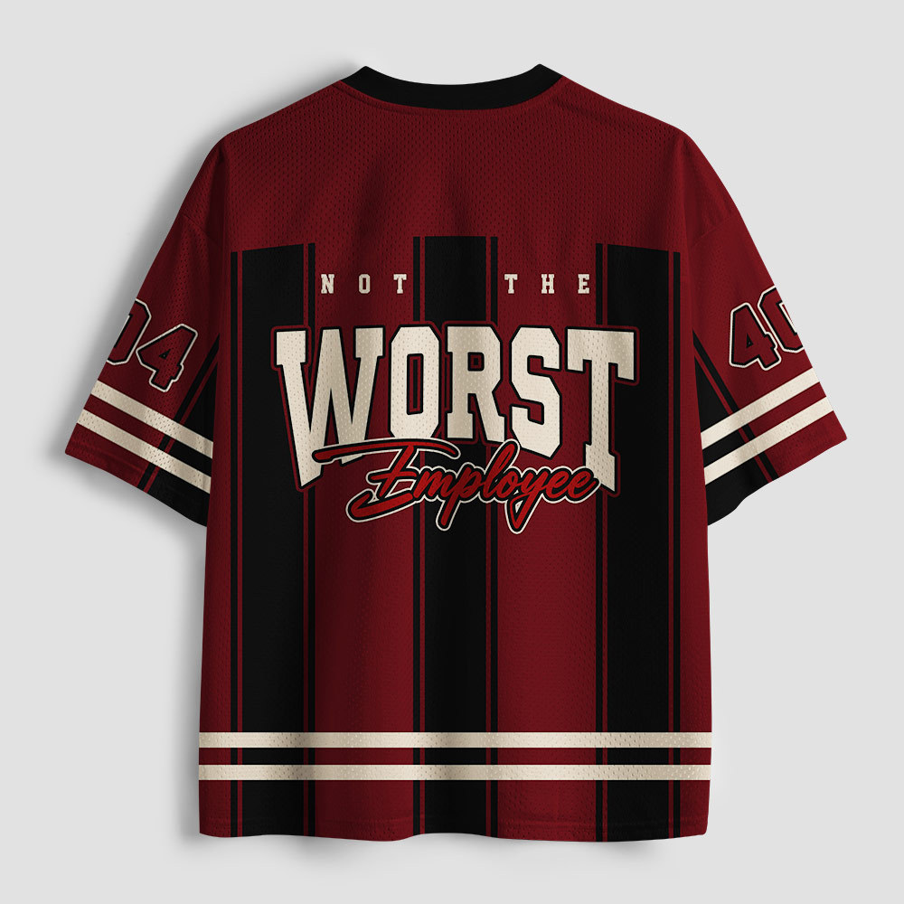 Not The Worst Employee Geek Mesh Jersey