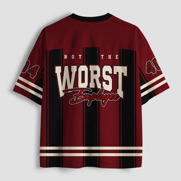 Not The Worst Employee Geek Mesh Jersey