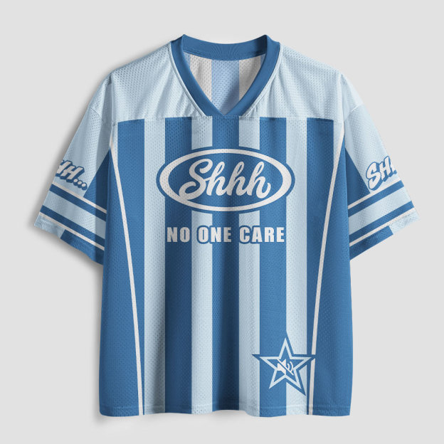 Shhhh No One Care Geek Mesh Jersey