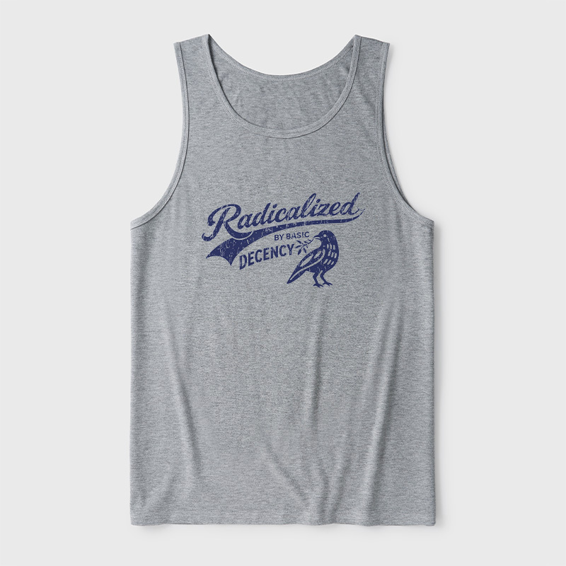 Radicalized By Basic Decency Ultra Soft Heather Tank
