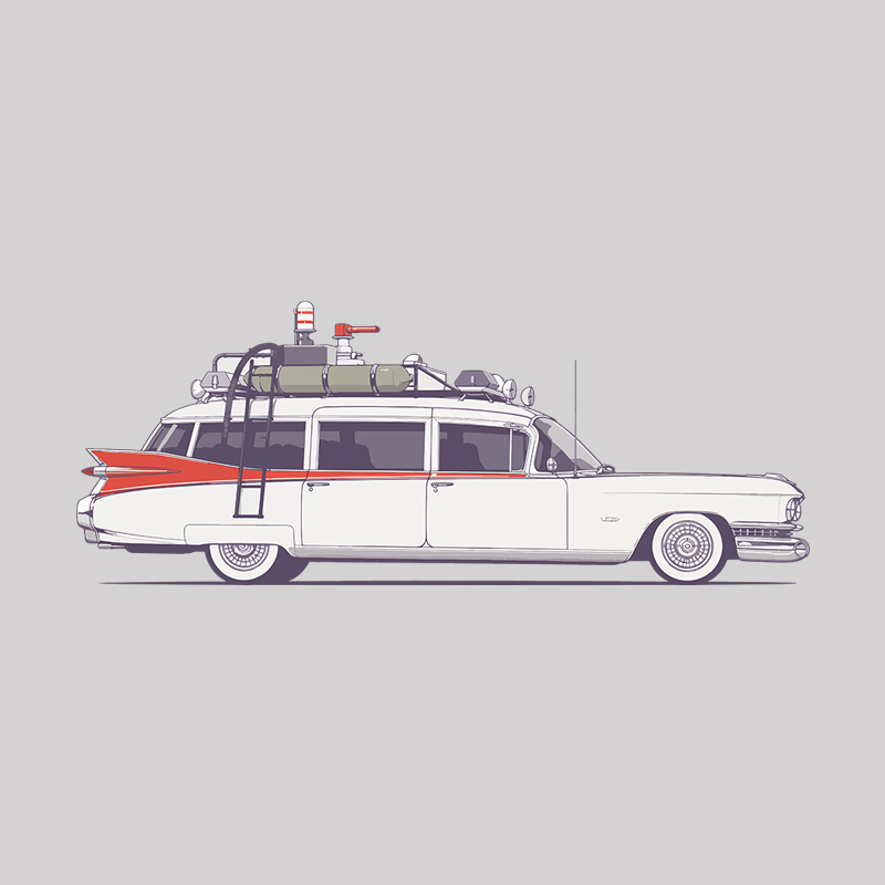 Ghost Hunting Cruiser Geek T-Shirt