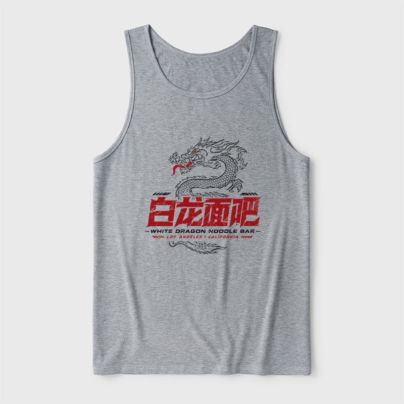 White Dragon Noodle Bar Ultra Soft Heather Tank