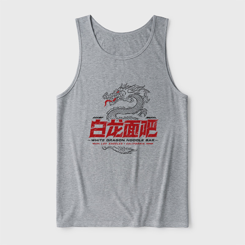 White Dragon Noodle Bar Ultra Soft Heather Tank