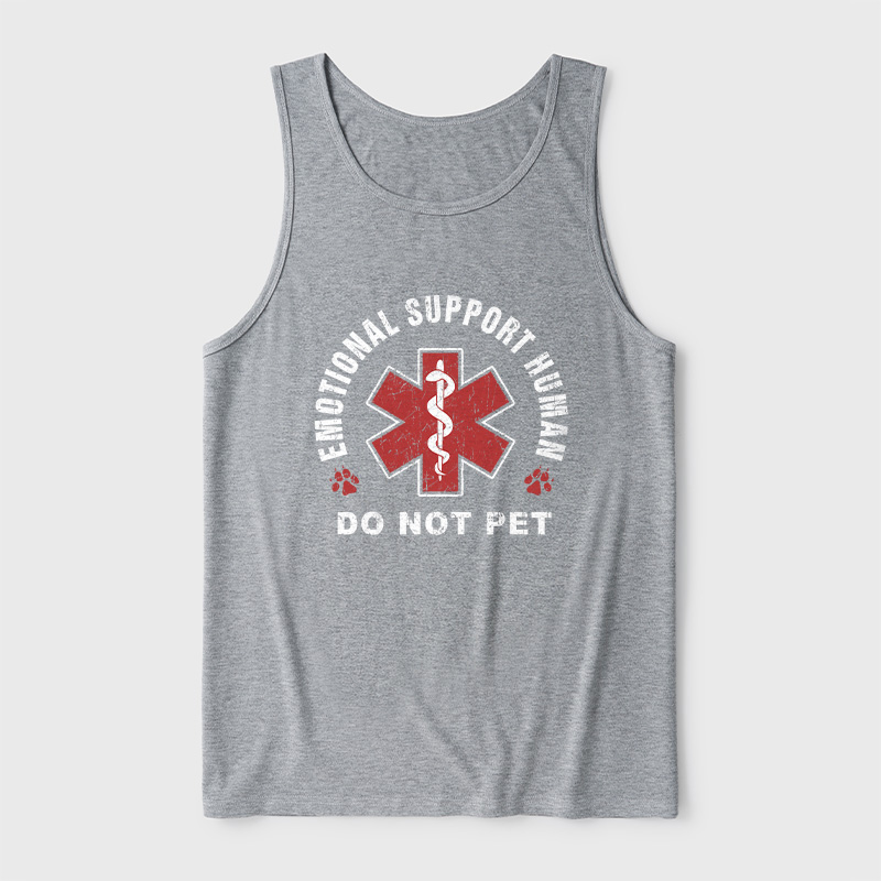Emotional Support Human Ultra Soft Heather Tank