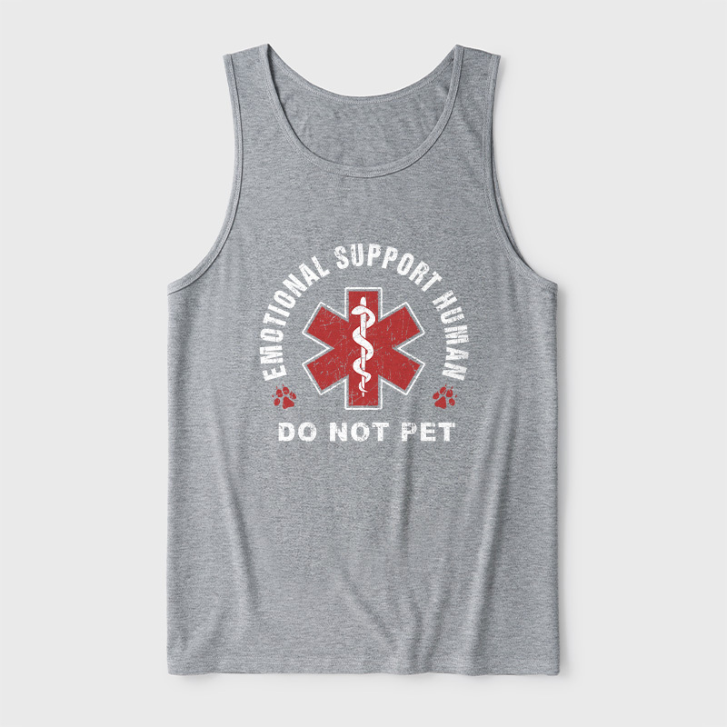 Emotional Support Human Ultra Soft Heather Tank