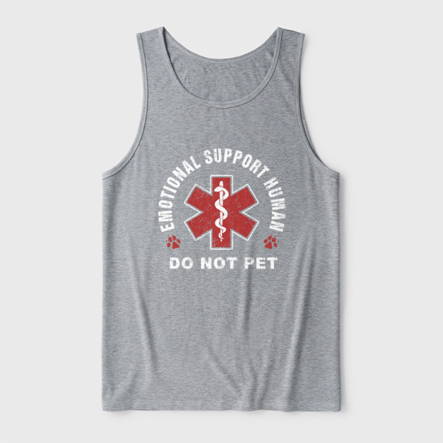 Emotional Support Human Ultra Soft Heather Tank