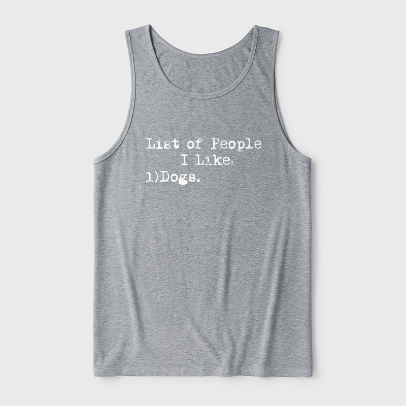 List Of People I Like Ultra Soft Heather Tank