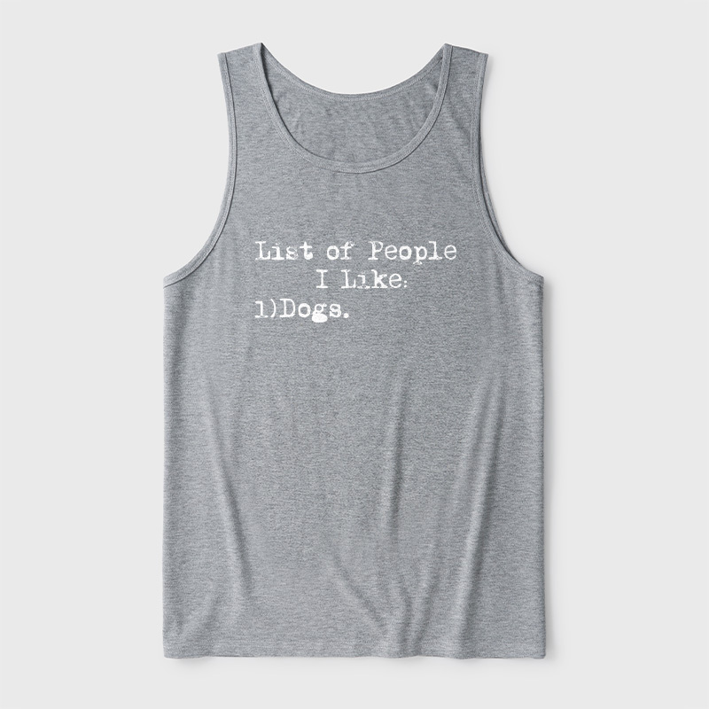 List Of People I Like Ultra Soft Heather Tank