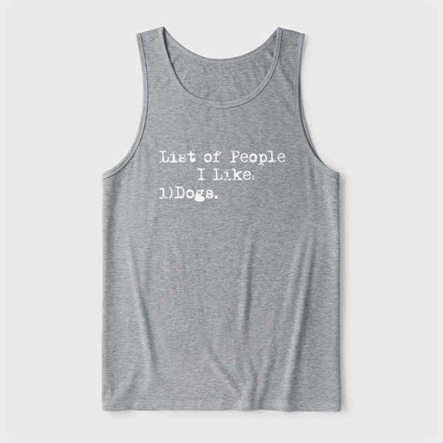 List Of People I Like Ultra Soft Heather Tank
