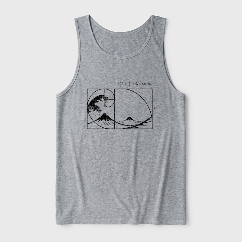 The Great Fibonacci Wave Ultra Soft Heather Tank