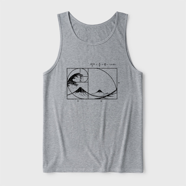 The Great Fibonacci Wave Ultra Soft Heather Tank