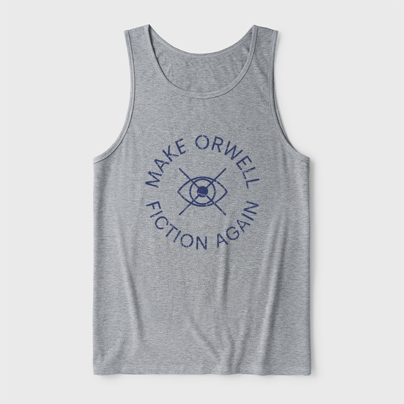 Make Orwell Fiction Again Ultra Soft Heather Tank