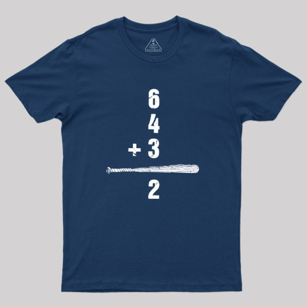 Baseball Math Humor Geek T-Shirt