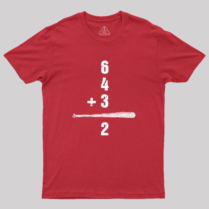 Baseball Math Humor Geek T-Shirt