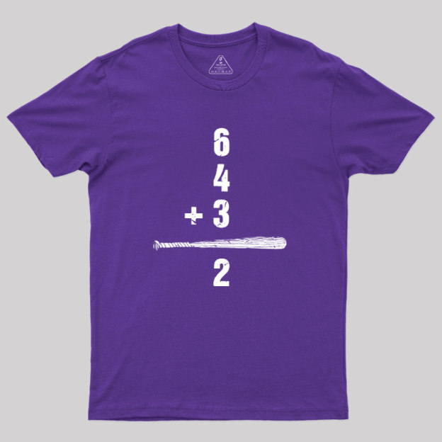 Baseball Math Humor Geek T-Shirt
