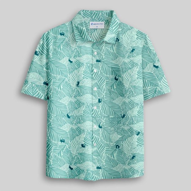 Jungle Cats Button Up Pocket Shirt