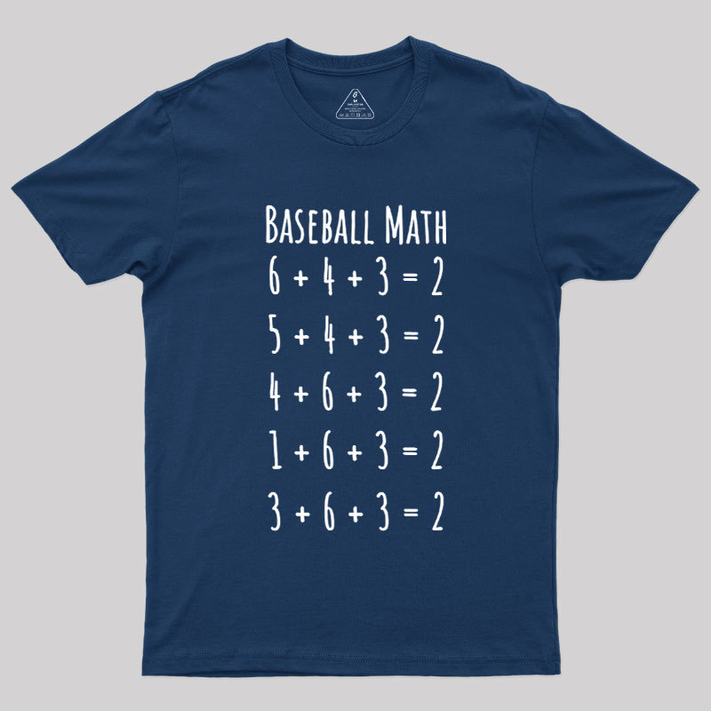 Funny Baseball Math Geek T-Shirt