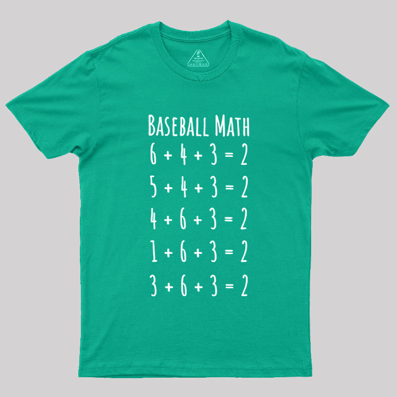 Funny Baseball Math Geek T-Shirt