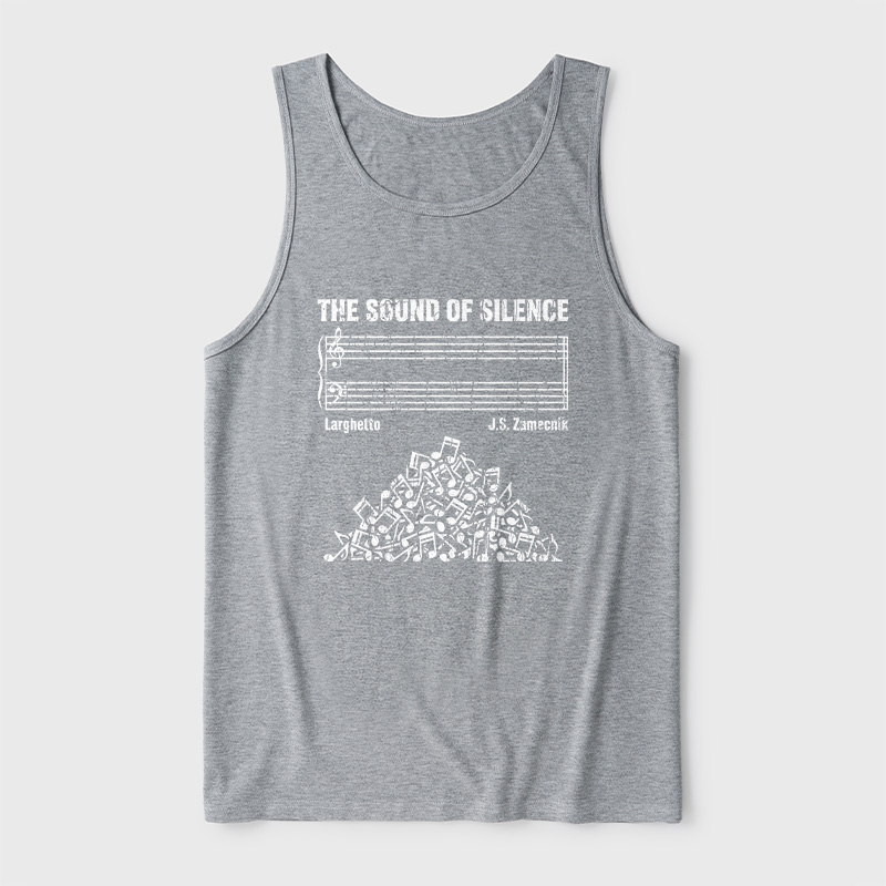 The Sound Of Silence Music Sheets Ultra Soft Heather Tank