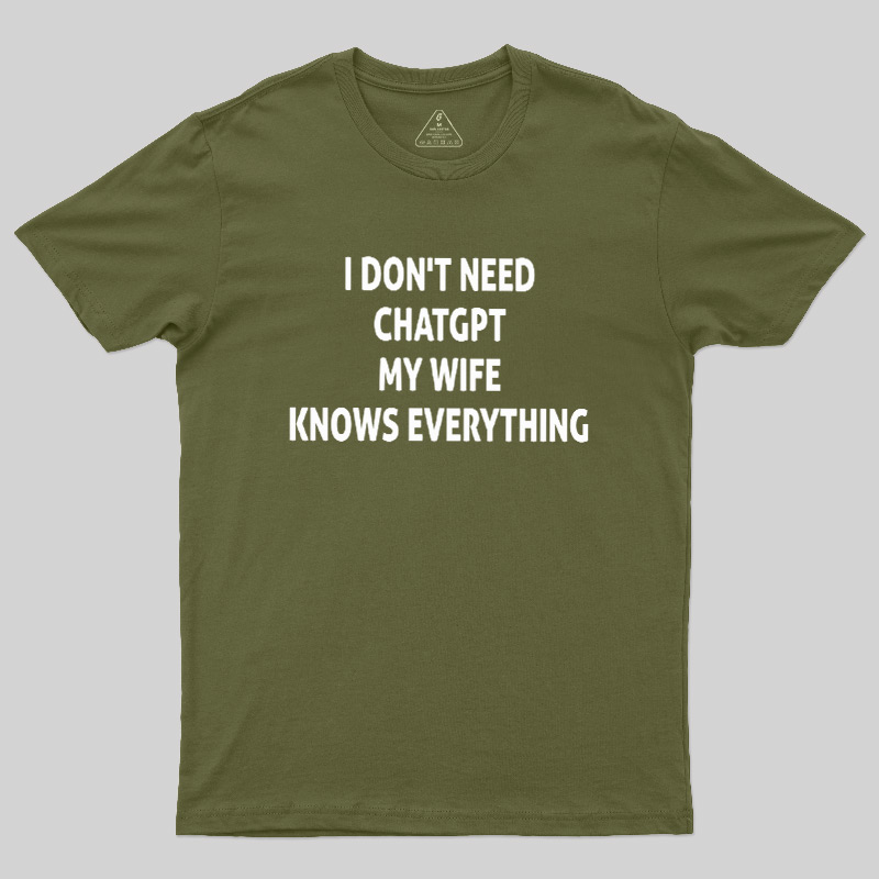Offline GPT My Wife 1.0 Geek T-Shirt