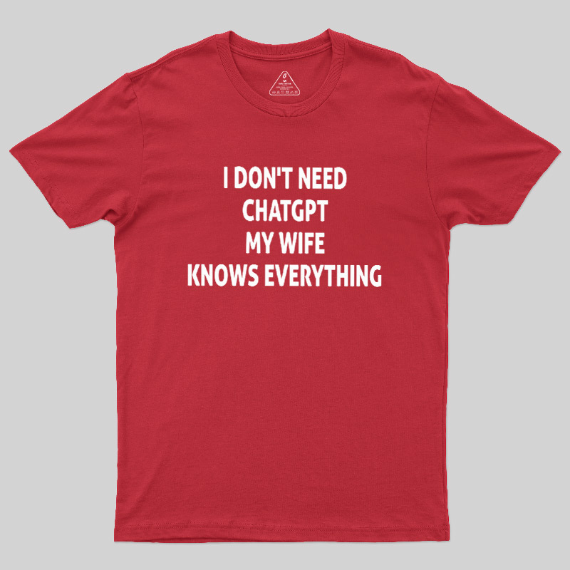 Offline GPT My Wife 1.0 Geek T-Shirt