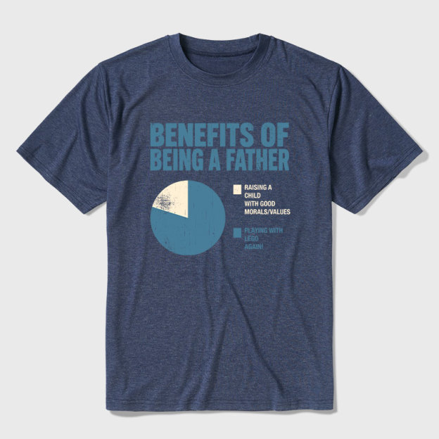Benefits Of Being A Father Ultra Soft Heather Tee