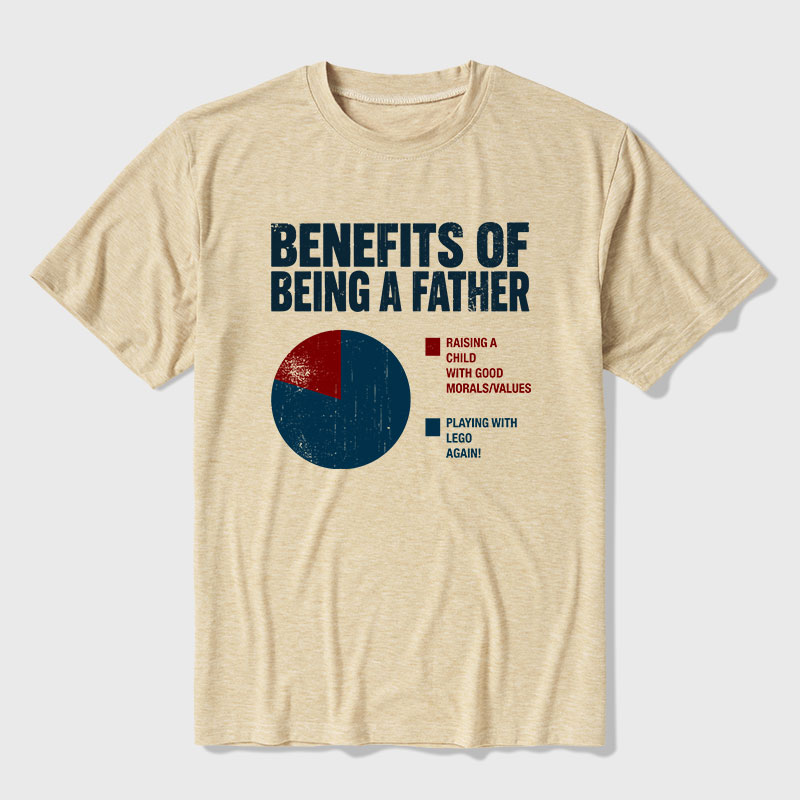 Benefits Of Being A Father Ultra Soft Heather Tee