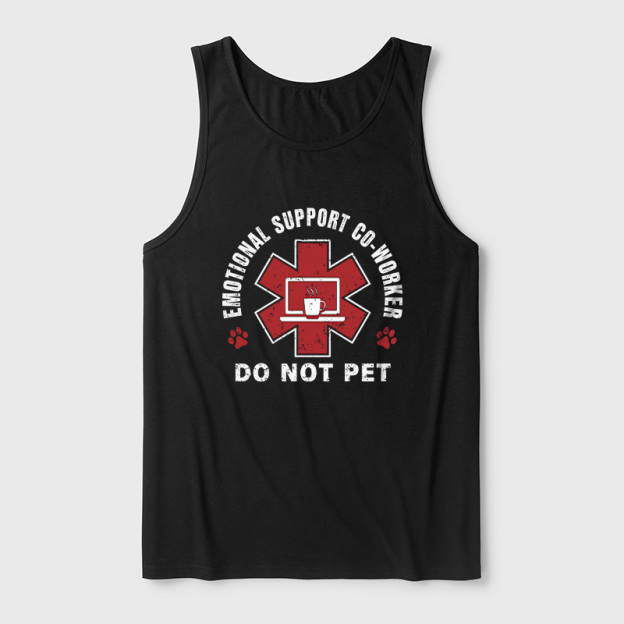 Emotional Support Co-worker Ultra Soft Heather Tank