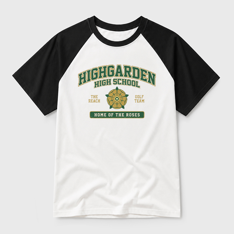 Highgarden High School Geek Retro Raglan T-Shirt
