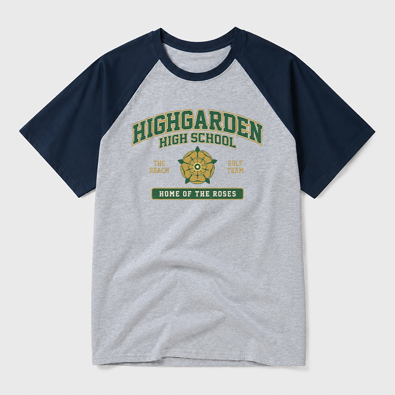 Highgarden High School Geek Retro Raglan T-Shirt