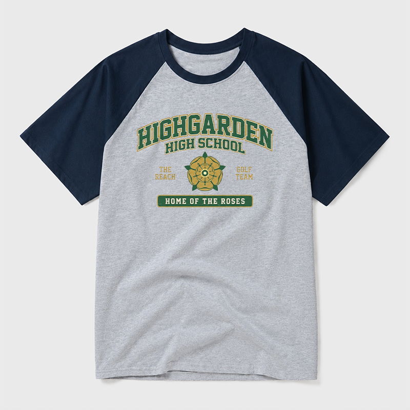 Highgarden High School Geek Retro Raglan T-Shirt