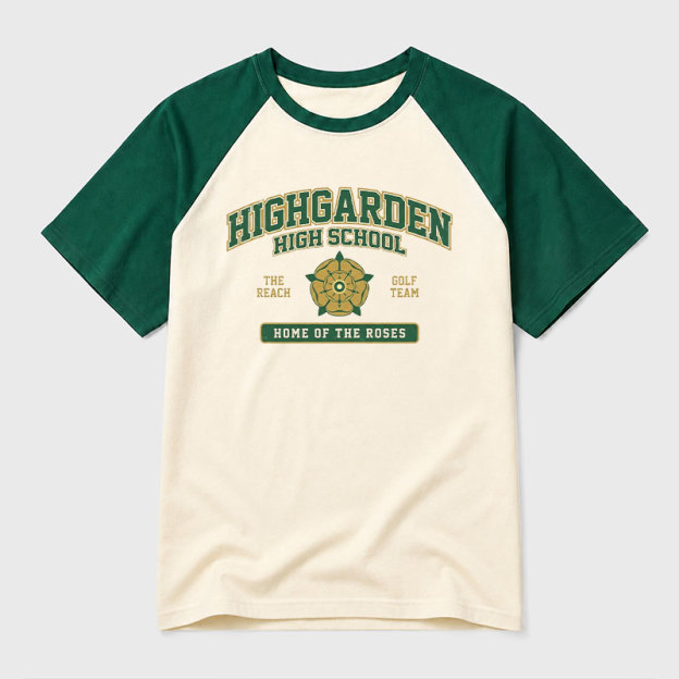 Highgarden High School Geek Retro Raglan T-Shirt