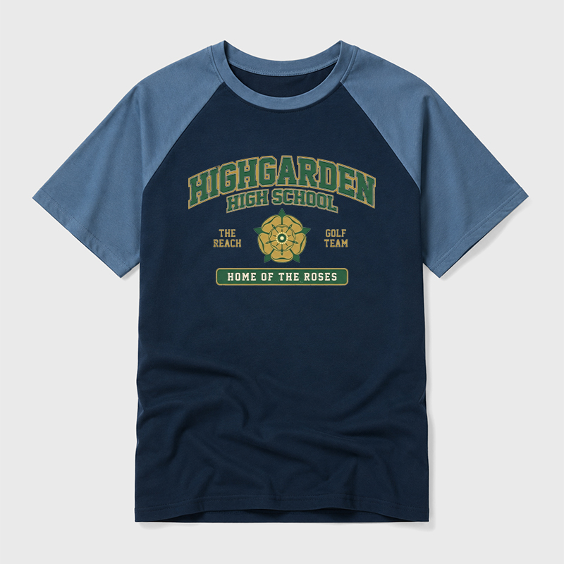 Highgarden High School Geek Retro Raglan T-Shirt