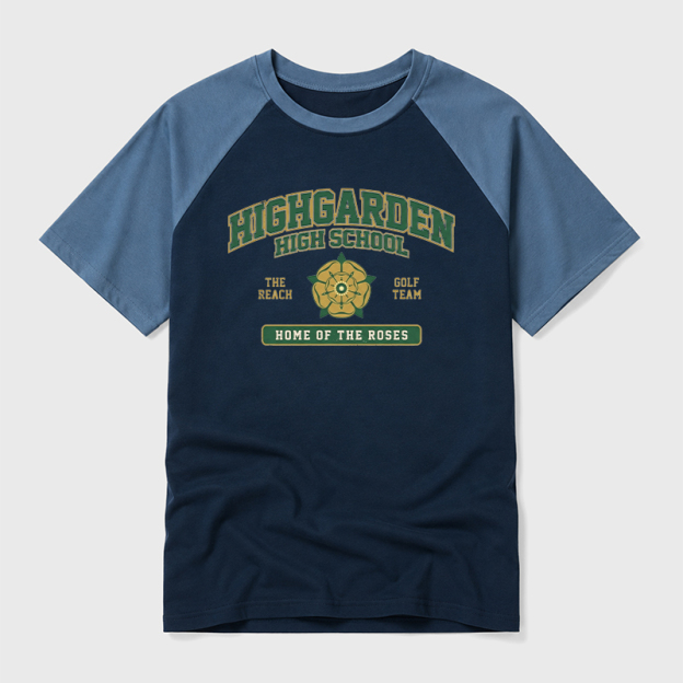 Highgarden High School Geek Retro Raglan T-Shirt
