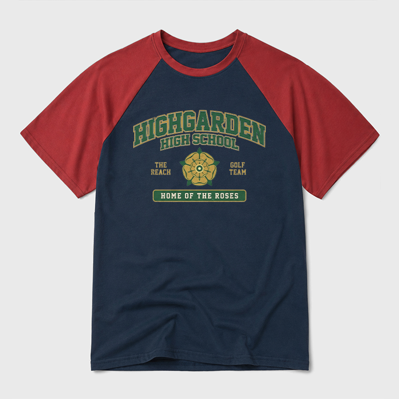 Highgarden High School Geek Retro Raglan T-Shirt