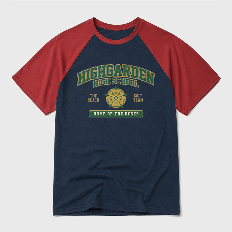 Highgarden High School Geek Retro Raglan T-Shirt