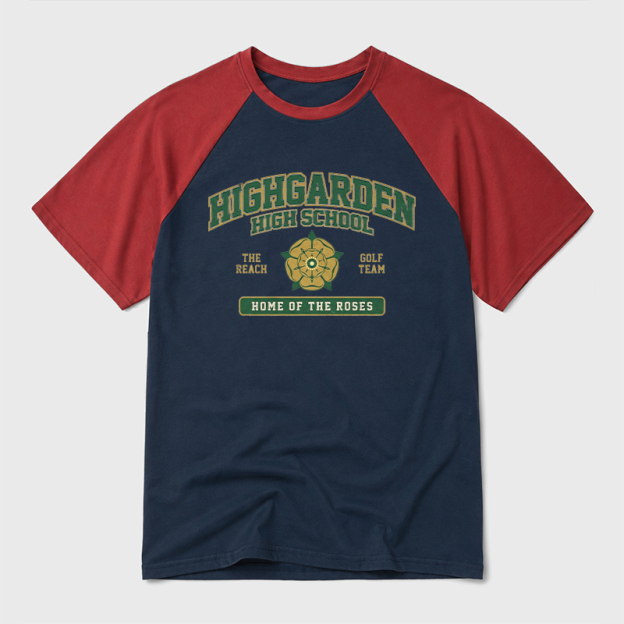 Highgarden High School Geek Retro Raglan T-Shirt