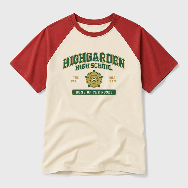 Highgarden High School Geek Retro Raglan T-Shirt
