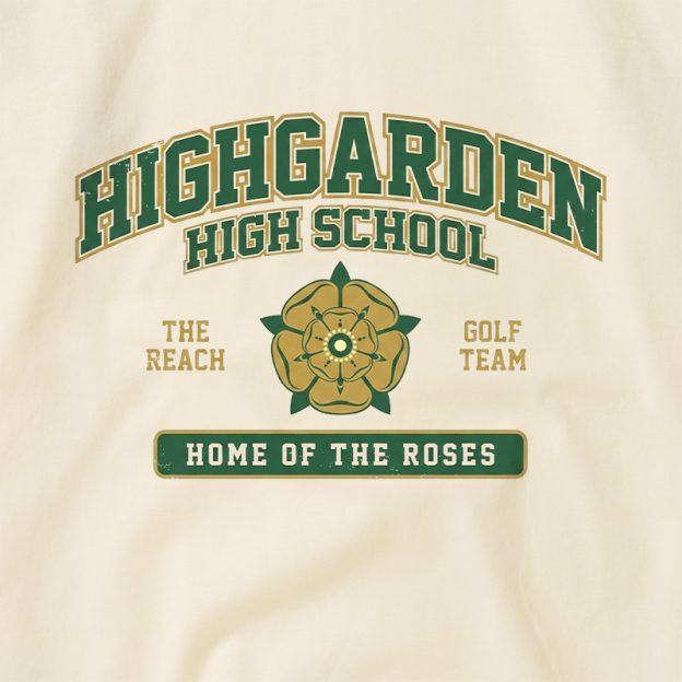 Highgarden High School Geek Retro Raglan T-Shirt
