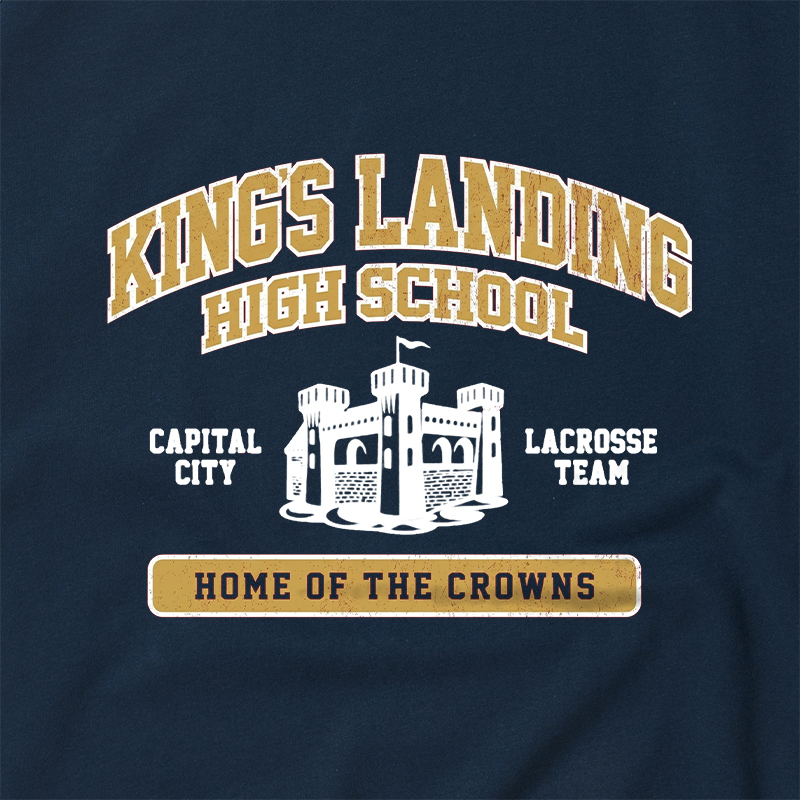 King's Landing High School Geek Retro Raglan T-Shirt