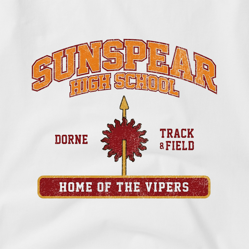 Sunspear High School Geek Retro Raglan T-Shirt