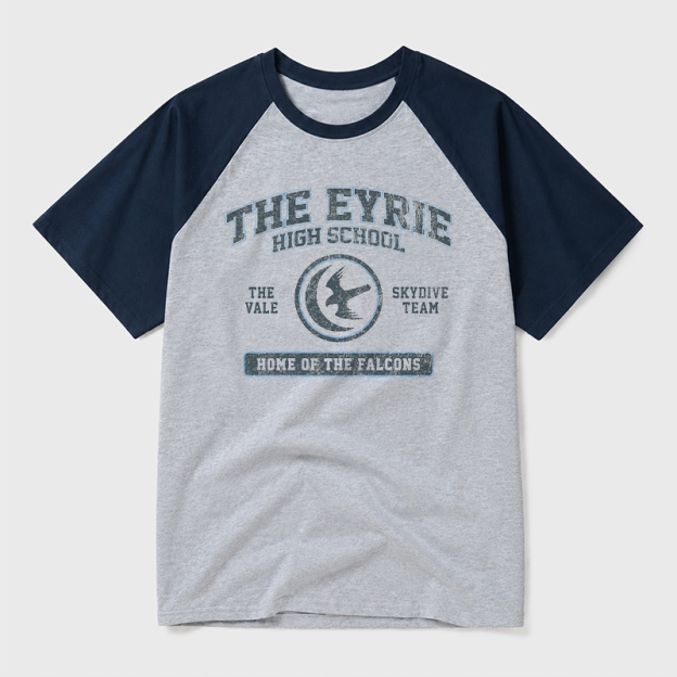 The Eyrie High School Geek Retro Raglan T-Shirt