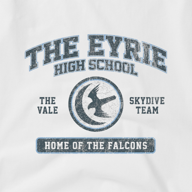 The Eyrie High School Geek Retro Raglan T-Shirt