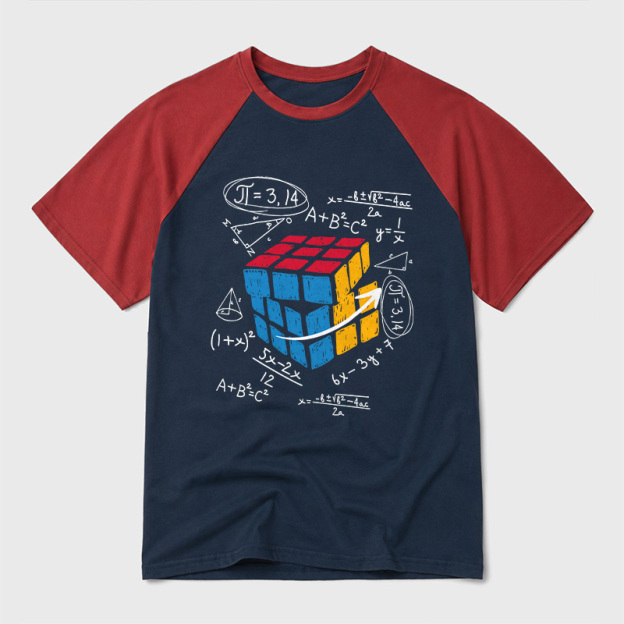 Math Problem Geek Retro Raglan T-Shirt