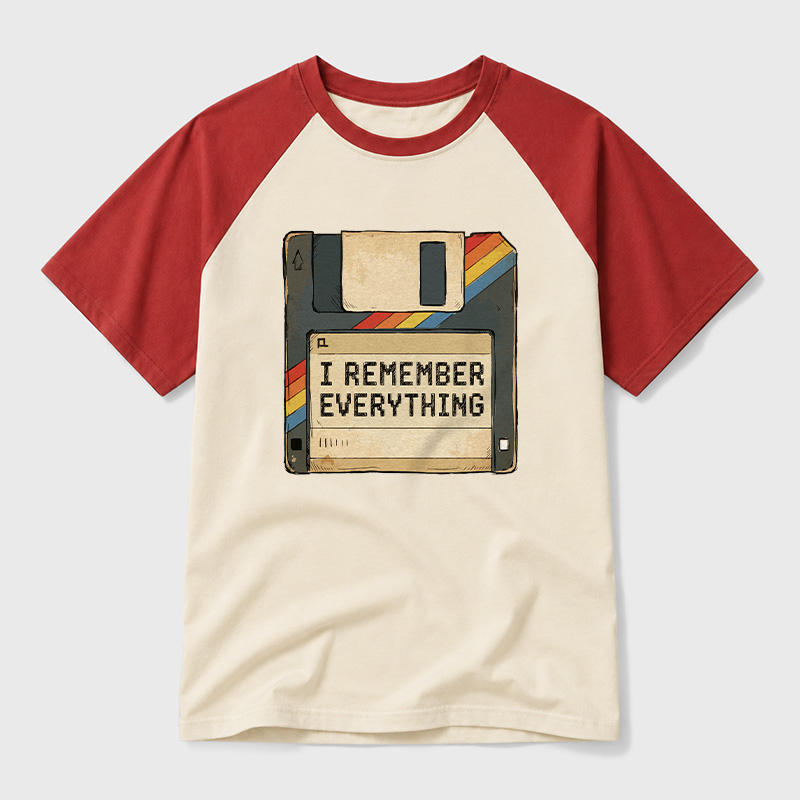 I Remember Everything Geek Retro Raglan T-Shirt